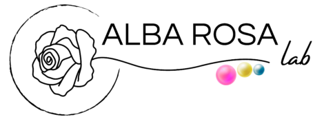 ALBA ROSA lab logo rettangolare